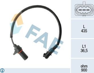 Датчик положения коленвала FAE. Артикул 79478