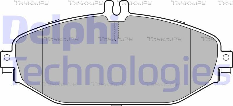 Тормозные колодки Delphi (Low-Metallic). Артикул LP3282