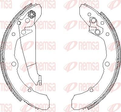 Тормозные колодки Remsa задние для Geely MR 2005-2009. Артикул 4048.00