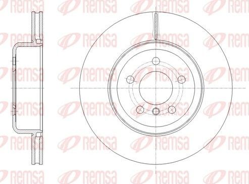 Тормозной диск Remsa. Артикул 61652.10