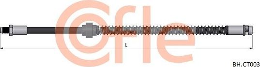 Тормозной шланг Cofle. Артикул 92.BH.CT003