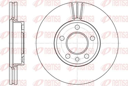 Тормозной диск Remsa. Артикул 6708.10