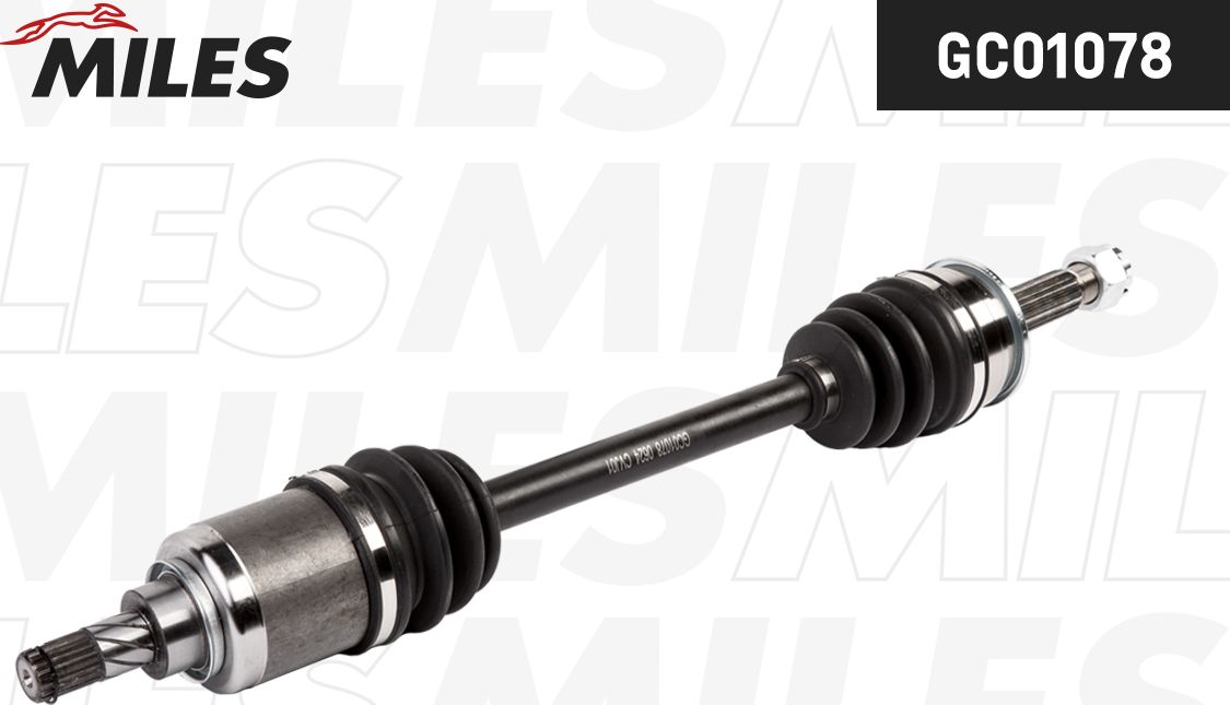 Полуось (привод в сборе, приводной вал) Miles. Артикул GC01078