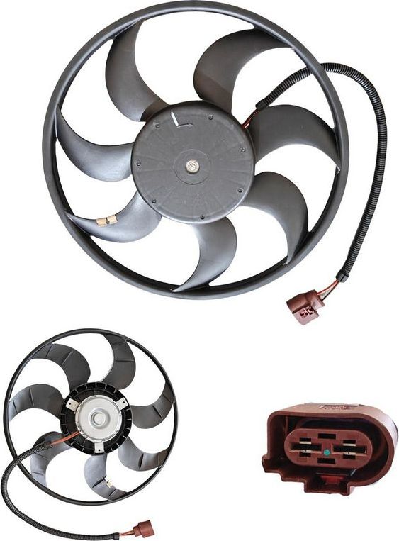 Вентилятор радиатора двигателя Sontian для Volkswagen Transporter T5 2003-2015. Артикул ZD168446