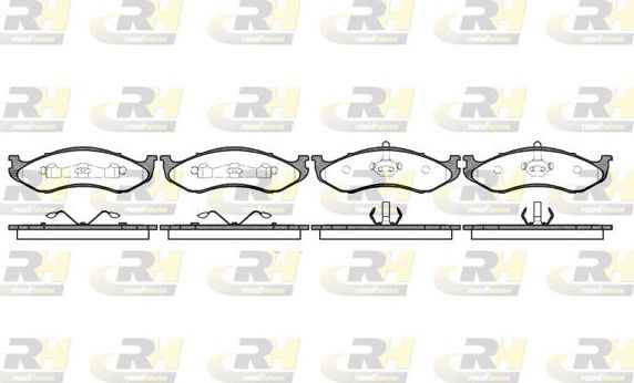 Тормозные колодки RoadHouse передние для Jeep Cherokee II (XJ) 1984-2001. Артикул 2467.00