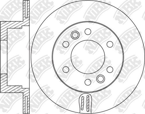Тормозной диск NiBK. Артикул RN1656