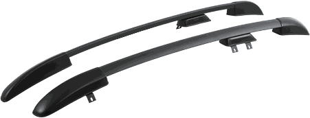 Рейлинги АПС (без паза) для Renault Logan I 2004-2015 Черные. Артикул 0245-БП-02