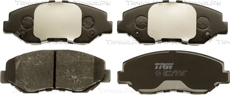 Тормозные колодки TRW COTEC передние для Honda CR-V I 1999-2002. Артикул GDB3325