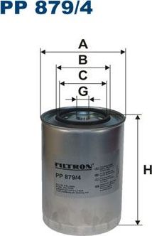 Топливный фильтр Filtron. Артикул PP 879/4