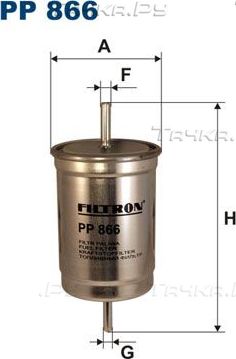 Топливный фильтр Filtron для Volvo S90 I 1997-1998. Артикул PP 866