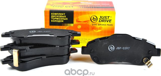 Колодки тормозные, передние (Just Drive). Артикул JBP0397