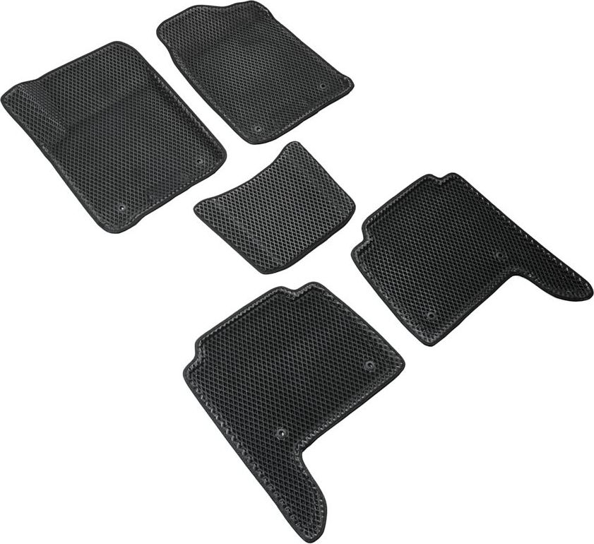 Коврики Seintex 3D EVA ромб для салона Infiniti QX80 2013-2024 ЧЕРНЫЕ. Артикул 317731