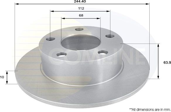 Тормозной диск Comline COATED. Артикул ADC1427