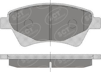 Тормозные колодки SCT-Germany. Артикул SP 408 PR