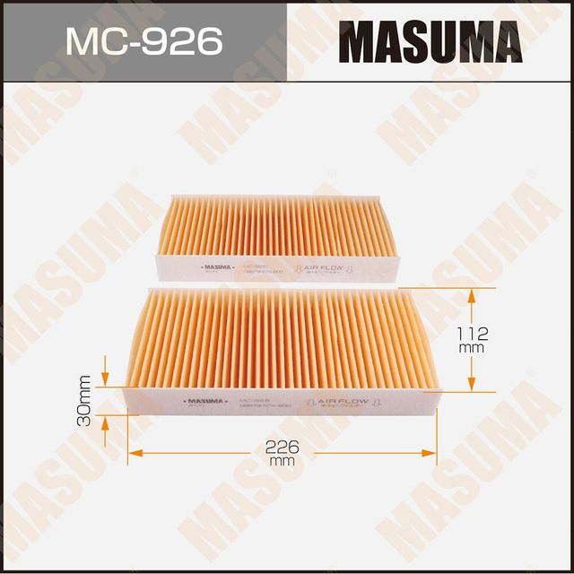 Салонный фильтр Masuma. Артикул MC-926