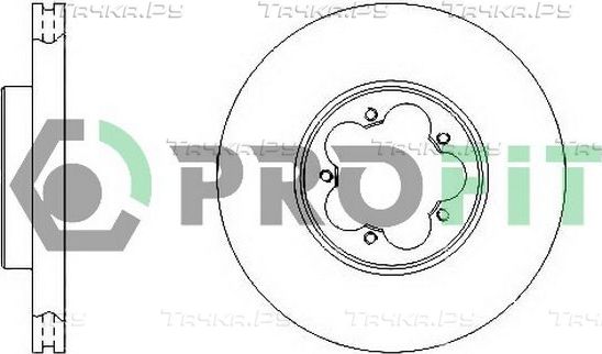 Тормозной диск Profit передний для Ford Transit Connect I 2006-2013. Артикул 5010-1555