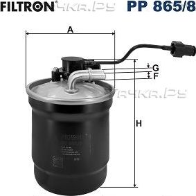 Топливный фильтр Filtron для Ford Puma II 2020-2026. Артикул PP 865/8