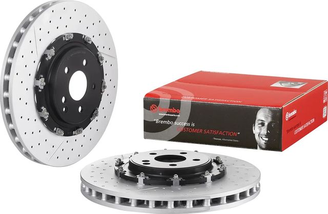 Тормозной диск Brembo Two-Piece Floating передний для Mercedes-Benz SL-Класс IV (R129) 2000-2001. Артикул 09.8878.23