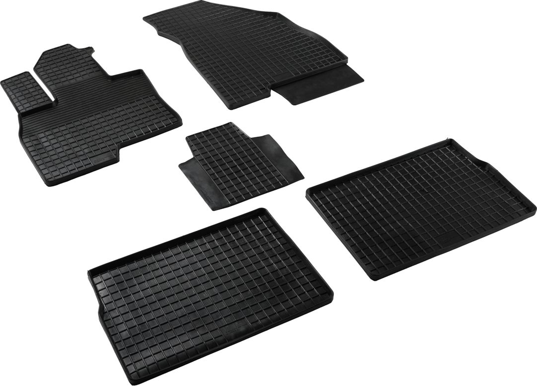 Коврики резиновые Seintex с узором сетка для салона Jaecoo J7 2023-2026. Артикул 316313