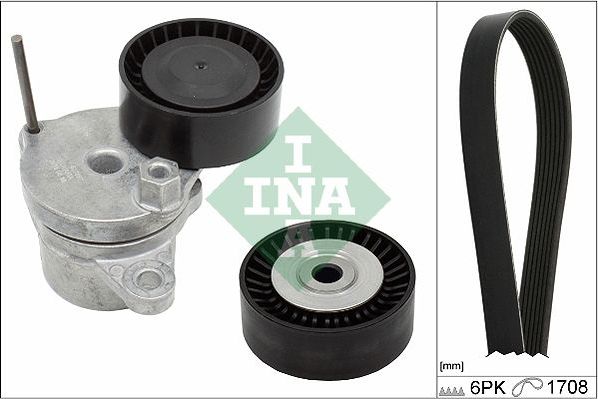 Приводной ремень поликлиновой с роликами (комплект) Ina. Артикул 529 0310 10