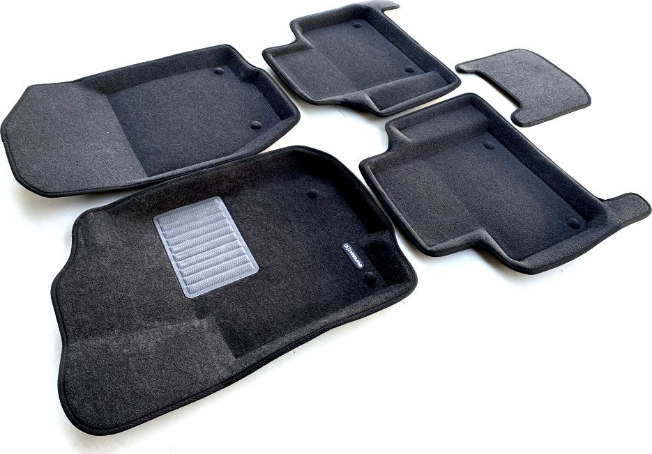 Коврики текстильные Euromat 3D Business для салона Mercedes-Benz GLE-Class I W166/C292 (купе) 2015-2019 Темно-серые. Артикул EMC3D-003517G