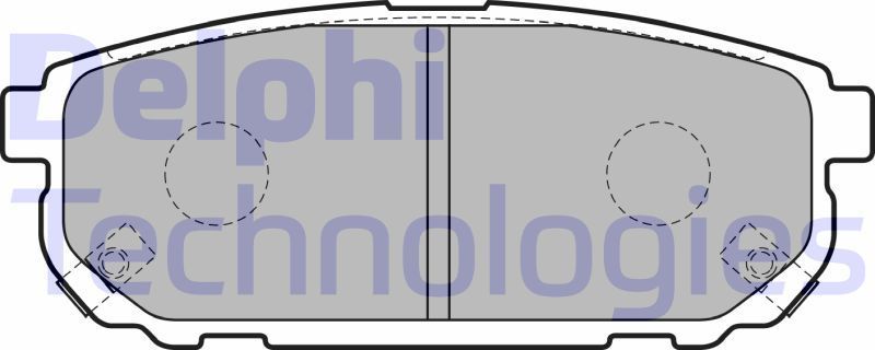 Тормозные колодки Delphi (Low-Metallic). Артикул LP1850
