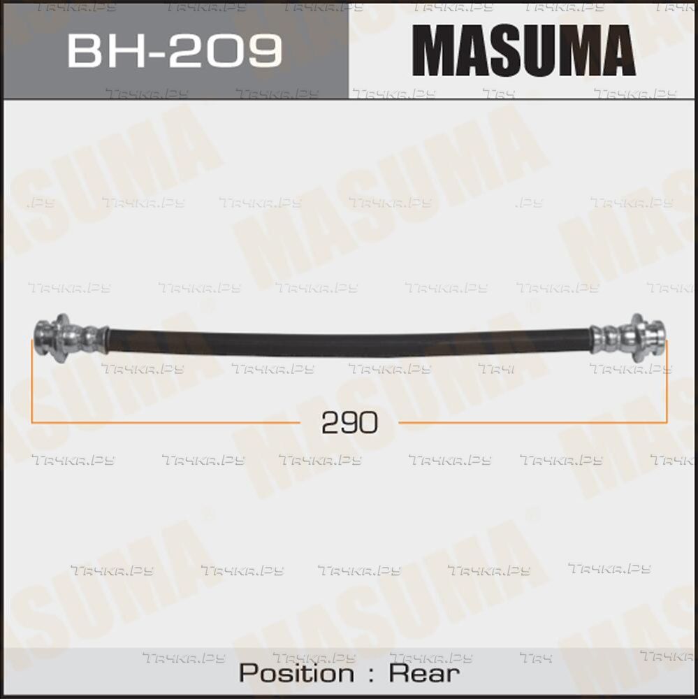 Тормозной шланг Masuma задний правый/левый для Nissan Tiida I 2007-2012. Артикул BH-209