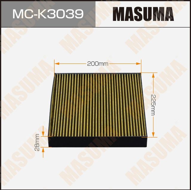 Салонный фильтр Masuma. Артикул MC-K3039