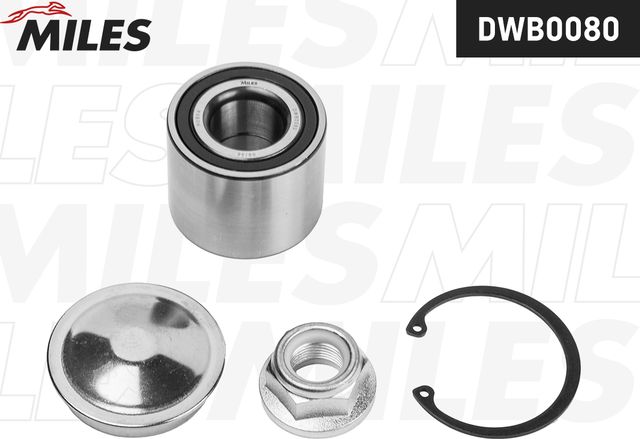 Ступичный подшипник (комплект) Miles задний для Dacia Logan II 2007-2026. Артикул DWB0080
