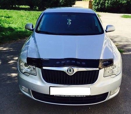 Дефлектор VT52 для капота Skoda Superb II 2008-2013. Артикул SK11VT