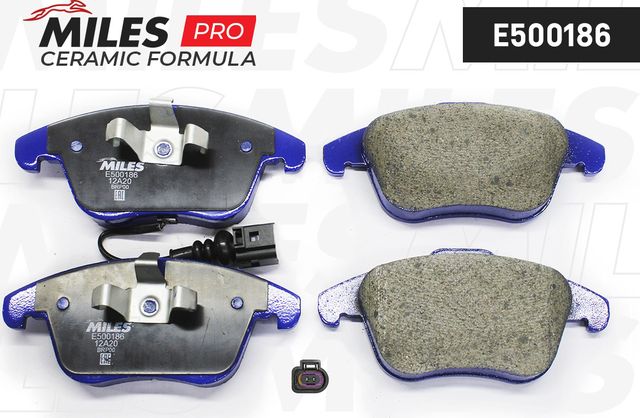 Тормозные колодки Miles (Керамика). Артикул E500186