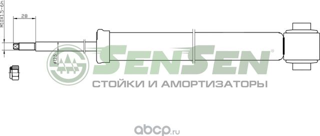АМОРТИЗАТОР OPEL VECTRA C/SIGNUM 1,6-3,2V6C 04.2002- ГАЗ.ЗАДНИЙ (Sensen). Артикул 32120272
