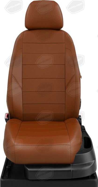 Чехлы Автолидер на сидения для Kia Rio IV + X-Line седан 2017-2024, цвет Паприка. Артикул KA15-0308-EC28