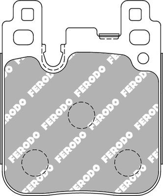 Тормозные колодки FERODO RACING DS2500. Артикул FCP4663H