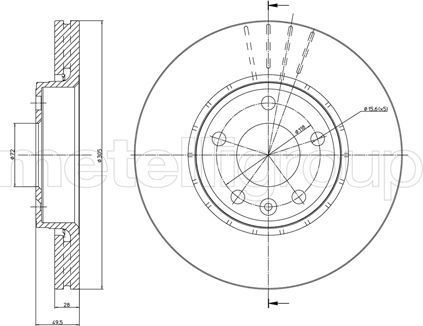 Тормозной диск Trusting задний для Nissan Primera P11 1996-2002. Артикул DF701