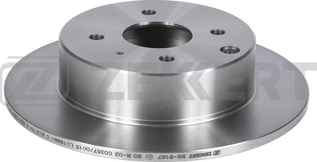 Тормозной диск Zekkert задний для Chery Fora (A21) 2004-2012. Артикул BS-6187