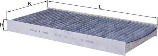 Салонный фильтр Mahle-Knecht. Артикул LAK 117