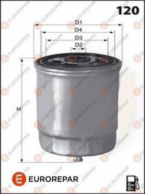 Топливный фильтр Eurorepar. Артикул 1643625880