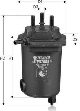 Топливный фильтр  Tecneco Filters. Артикул GS10398P