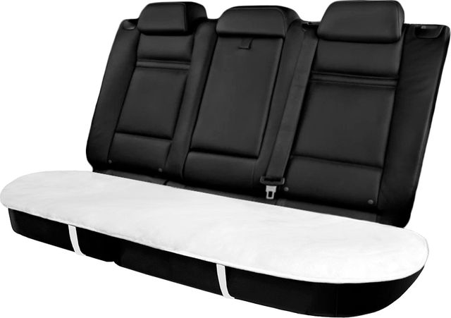 Накидка универсальная Rezkon меховая Мутон на заднее сидения, цвет Белый. Артикул 8104005310