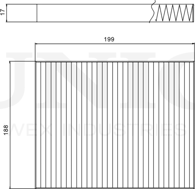 Фильтр салона (Unio). Артикул FLT-40118C