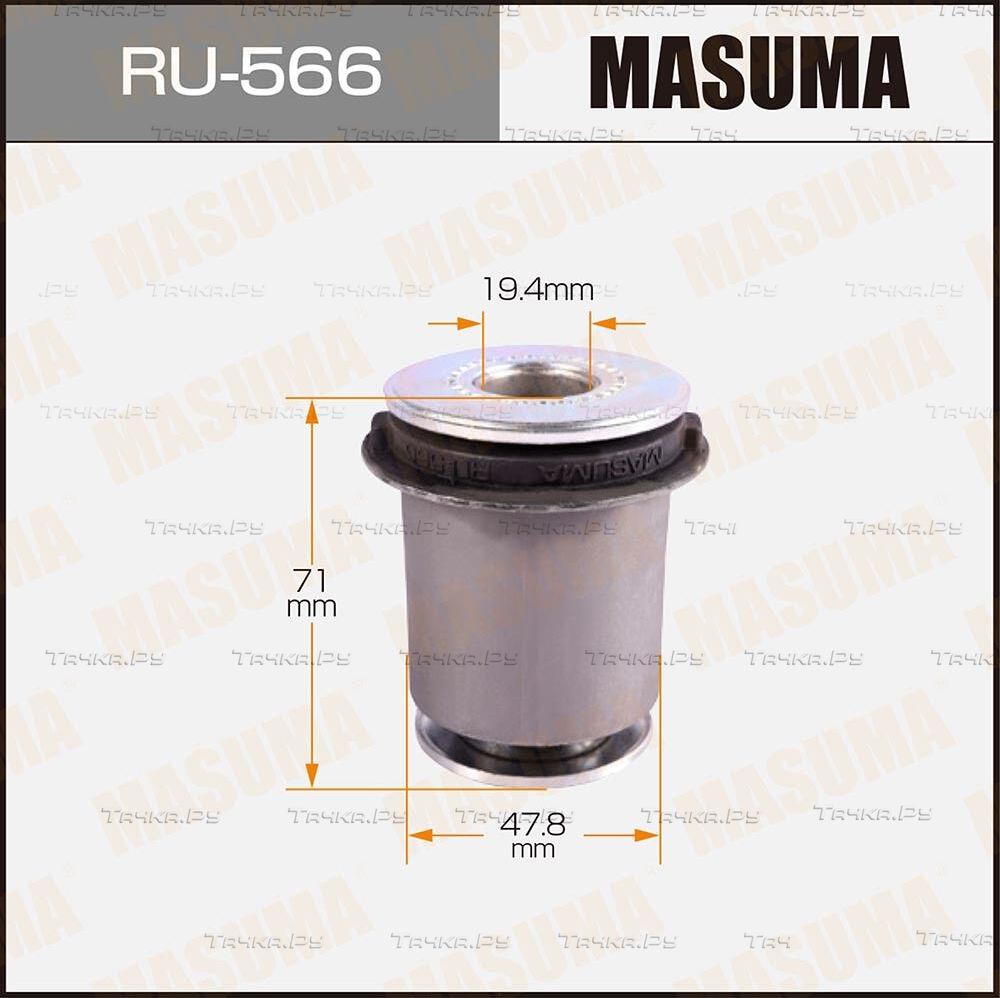 Сайлентблок переднего рычага подвески Masuma правый/левый нижний для Toyota FJ Cruiser 2005-2018. Артикул RU-566