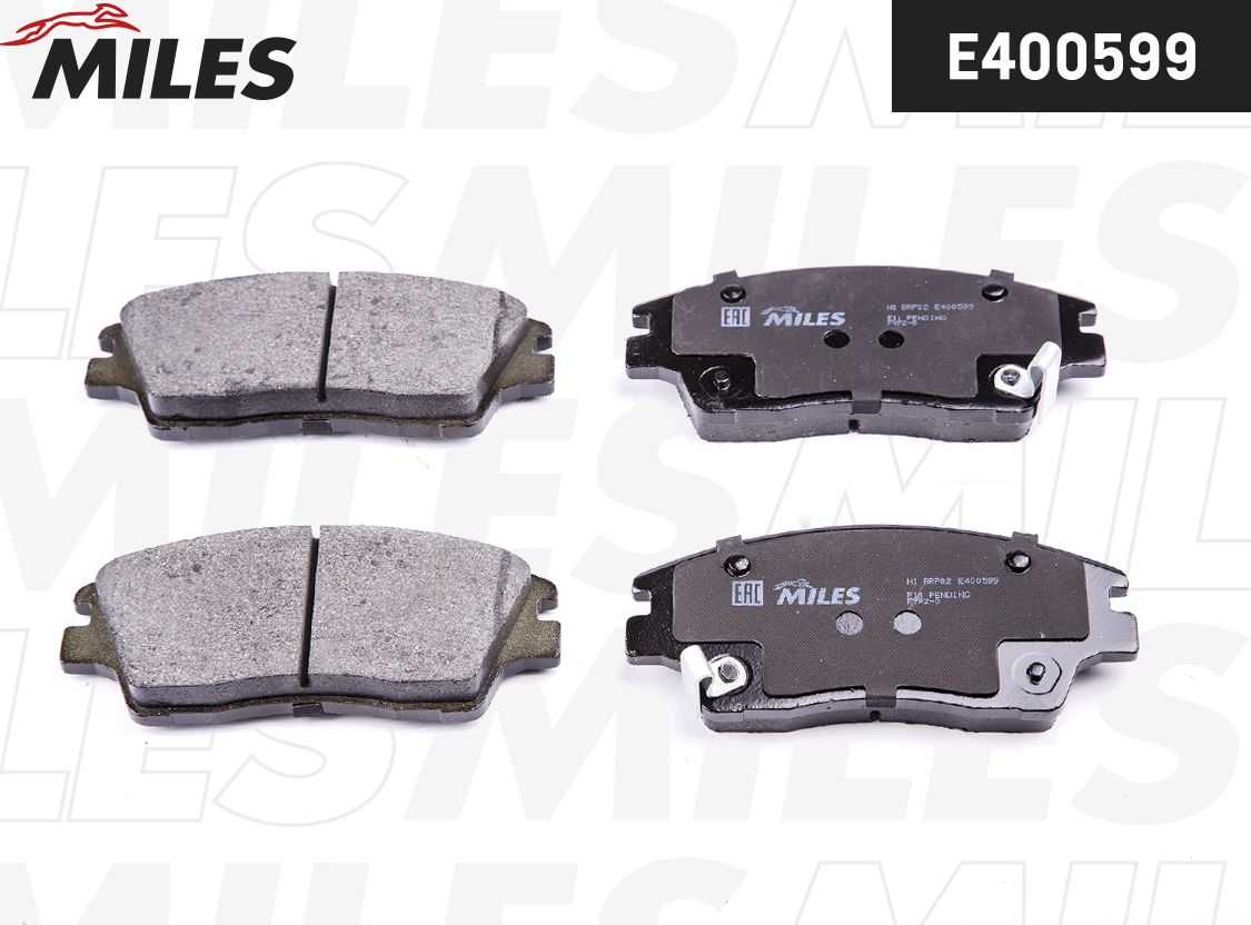 Тормозные колодки Miles (Low-Metallic). Артикул E400599