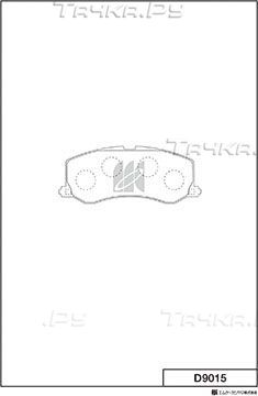 Тормозные колодки MK Kashiyama. Артикул D9015