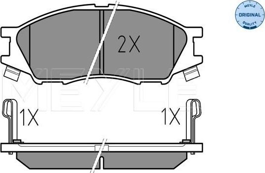 Тормозные колодки Meyle Original. Артикул 025 246 4815/W