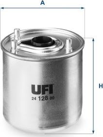 Топливный фильтр UFI. Артикул 24.128.00