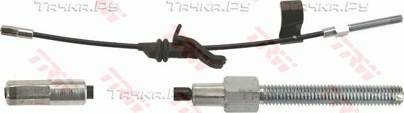 Трос ручника (тросик ручного тормоза) TRW. Артикул GCH695