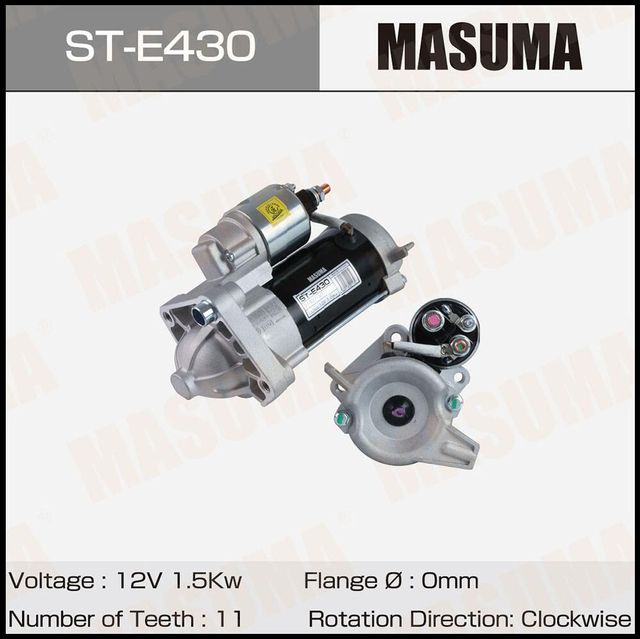 Стартер MASUMA, VOLVO / (12V/1.5KW). Артикул STE430