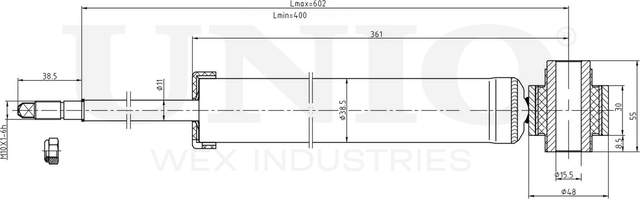 Амортизатор подвески (Unio). Артикул SAB-10536
