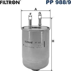 Топливный фильтр Filtron. Артикул PP 988/9